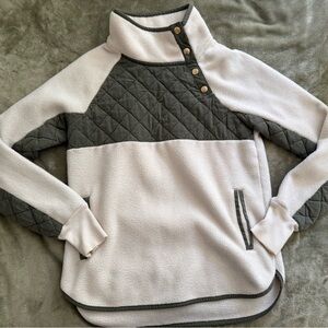 Abercrombie & Fitch Olive and Cream Quilted Jacket